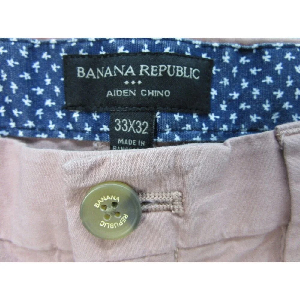 Banana Republic Pants Men's Size 33x32 (Actual 32 x 30 ) Aiden Chino Pink